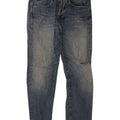 Zara Mens Distressed Slim Jeans EU 42 Large W32 L30 Blue