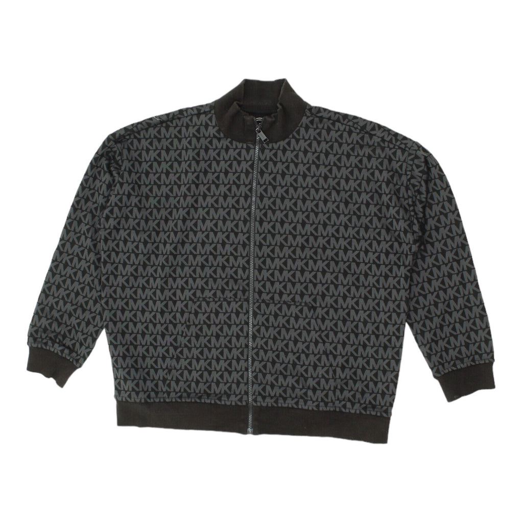 Michael Kors Mens Black Track Jacket | Vintage High End Designer Sweat Top VTG | Vintage Messina Hembry | Thrift | Second-Hand Messina Hembry | Used Clothing | Messina Hembry 