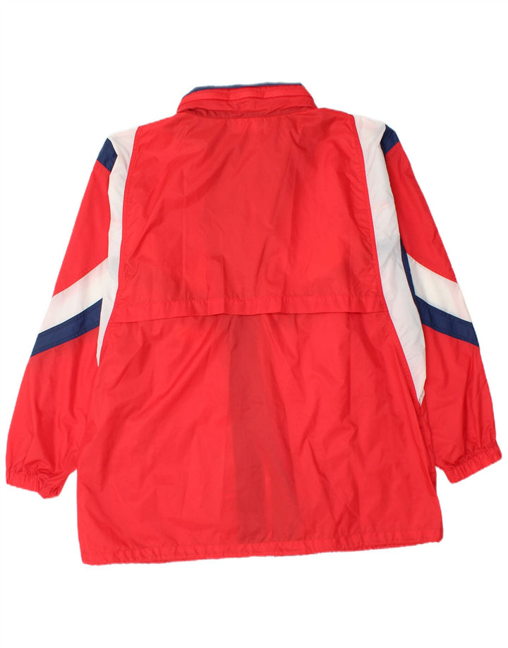 ALEX Mens Rain Jacket UK 42 XL Red Colourblock Polyamide
