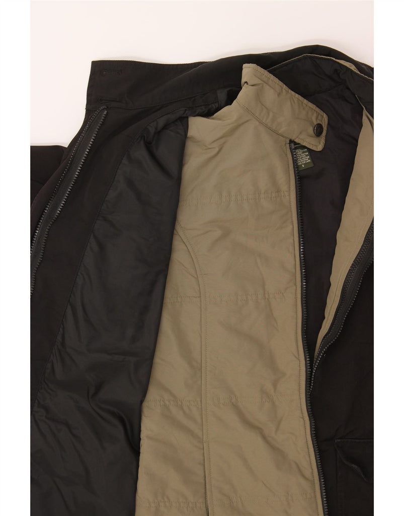 EDDIE BAUER Womens Oversized Windbreaker Coat UK 10 Small Black Polyester Vintage Eddie Bauer and Second-Hand Eddie Bauer from Messina Hembry 