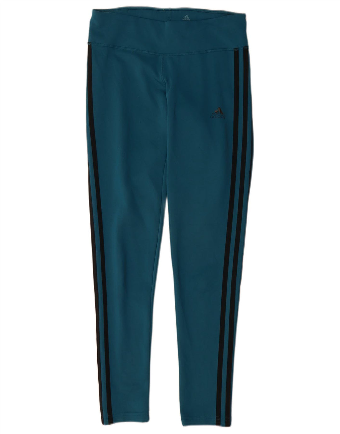Adidas Womens Climalite Leggings UK 8/10 Small Blue Polyester