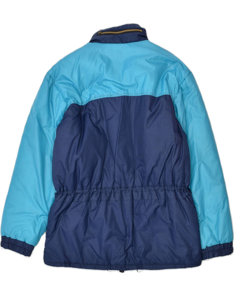 VINTAGE Mens Hooded Windbreaker Jacket UK 40 Large Blue Colourblock | Vintage | Thrift | Second-Hand | Used Clothing | Messina Hembry 