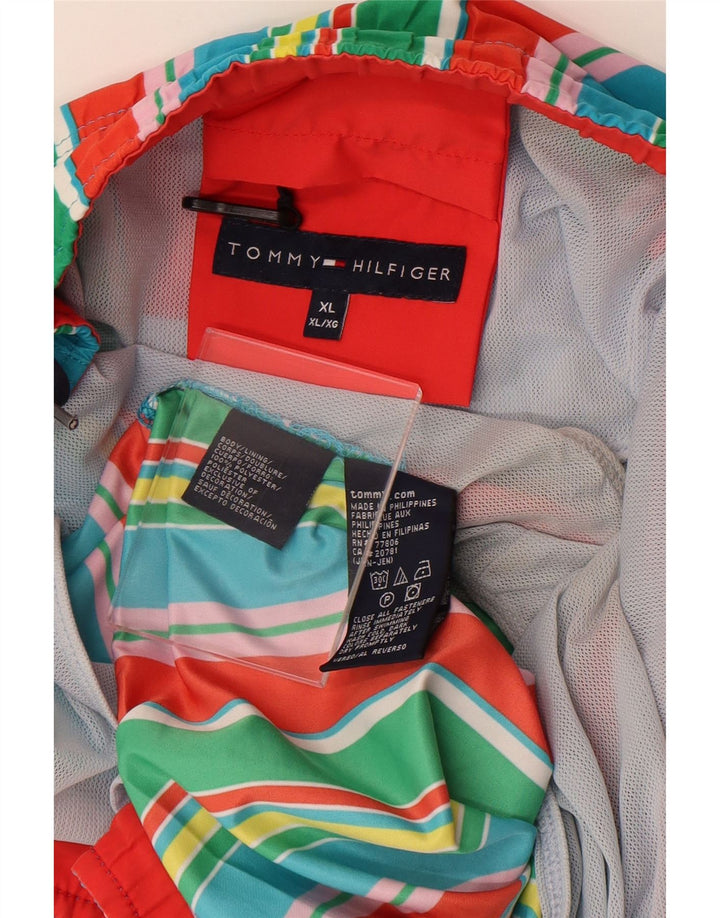 Tommy Hilfiger Mens Swimming Shorts XL  Multicoloured Striped Polyester