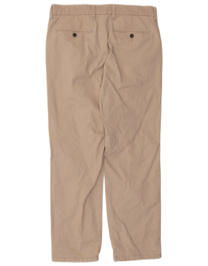 Marks & Spencer Mens Regular Fit Chino Trousers W32 L29 Beige Cotton
