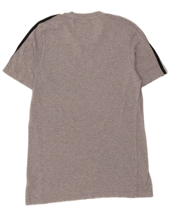 ADIDAS Mens T-Shirt Top Medium Grey Cotton