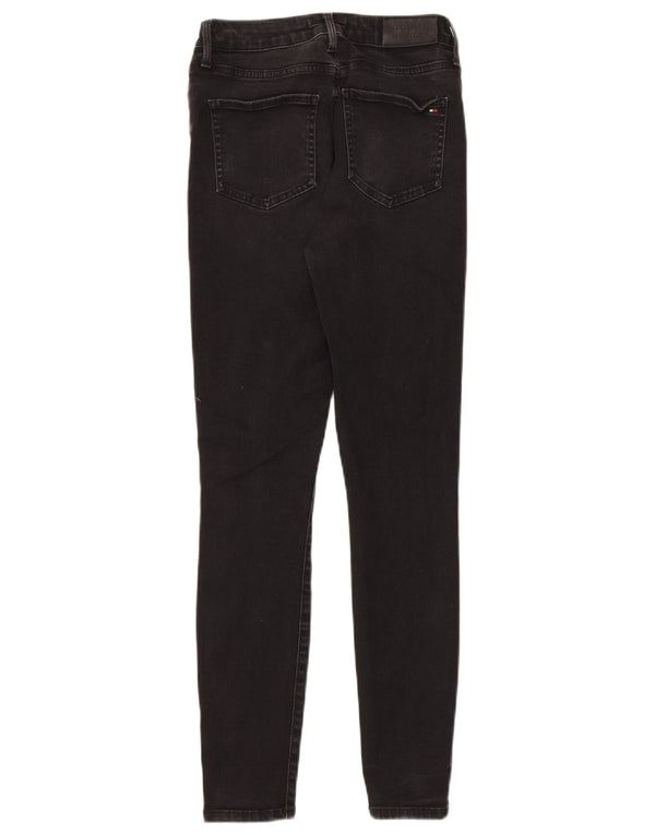 Tommy Hilfiger Womens Harlem Ultra Skinny Jeans W28 L28 Black Cotton