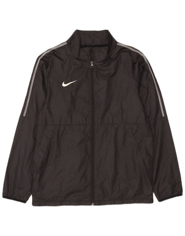Nike Boys Tracksuit Top Jacket 13-14 Years XL Black Polyester