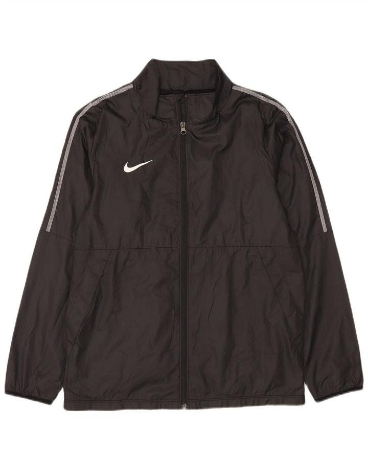 Nike Boys Tracksuit Top Jacket 13-14 Years XL Black Polyester