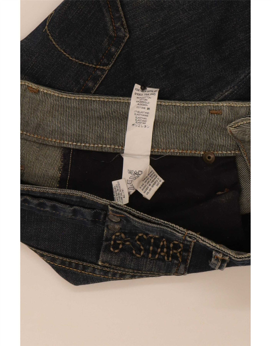 G-Star Womens Cropped Jeans W28 L25 Navy Blue Cotton