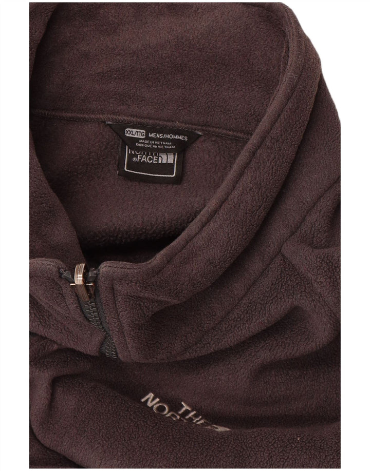 The North Face Mens Liner Fleece Jacket UK 44 2XL Grey Polyester