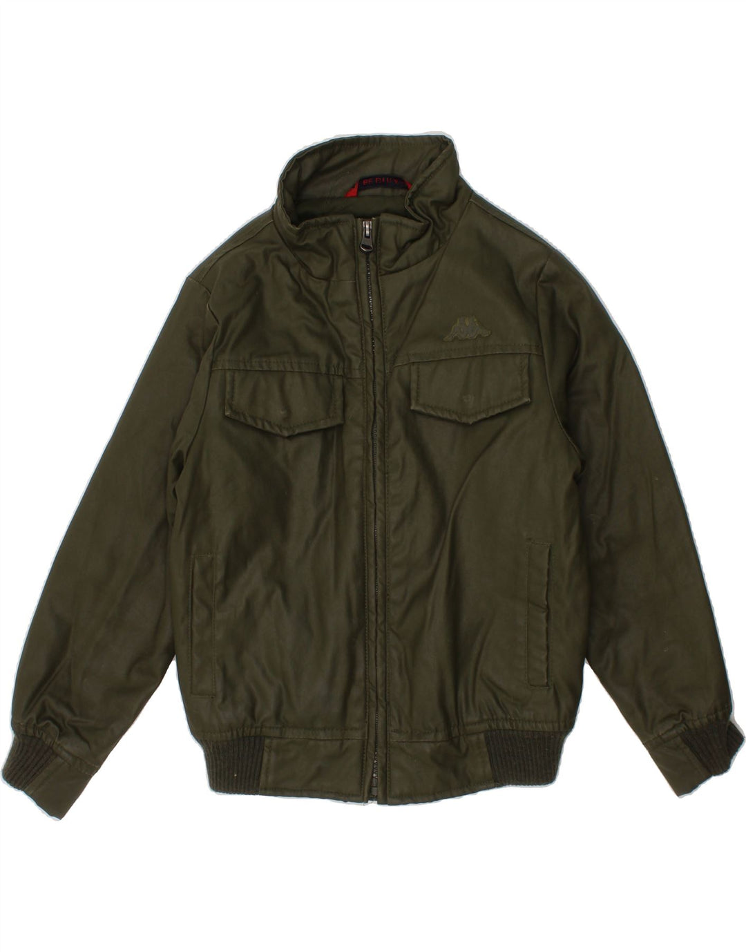 KAPPA Boys Bomber Jacket 5-6 Years Small  Green Cotton Vintage Kappa and Second-Hand Kappa from Messina Hembry 