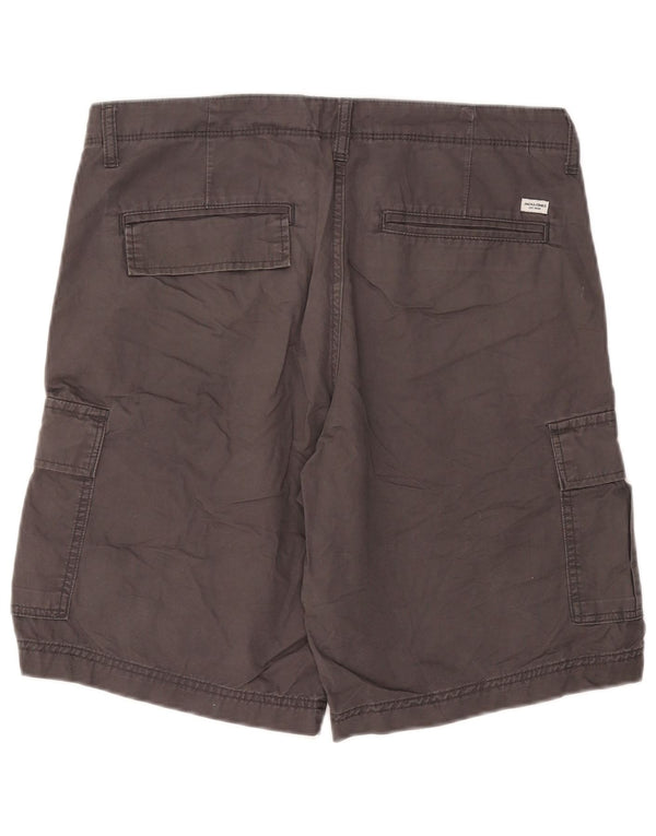 Jack & Jones Mens Cargo Shorts Large W36 Grey Cotton