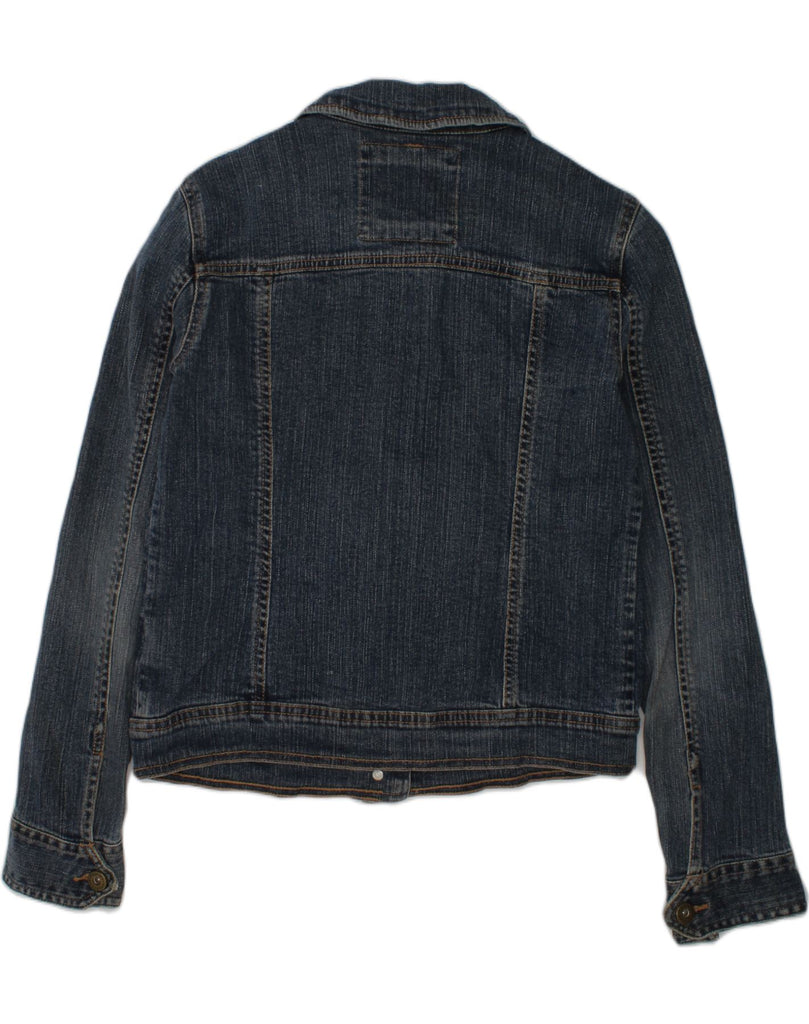 TOMMY HILFIGER Girls Denim Jacket 11-12 Years Navy Blue Cotton | Vintage Tommy Hilfiger | Thrift | Second-Hand Tommy Hilfiger | Used Clothing | Messina Hembry 