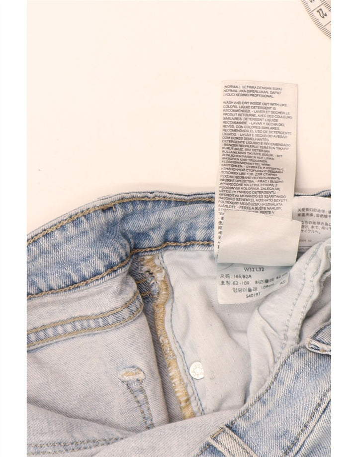 Levi's Womens 712 Slim Jeans W32 L32 Blue Cotton