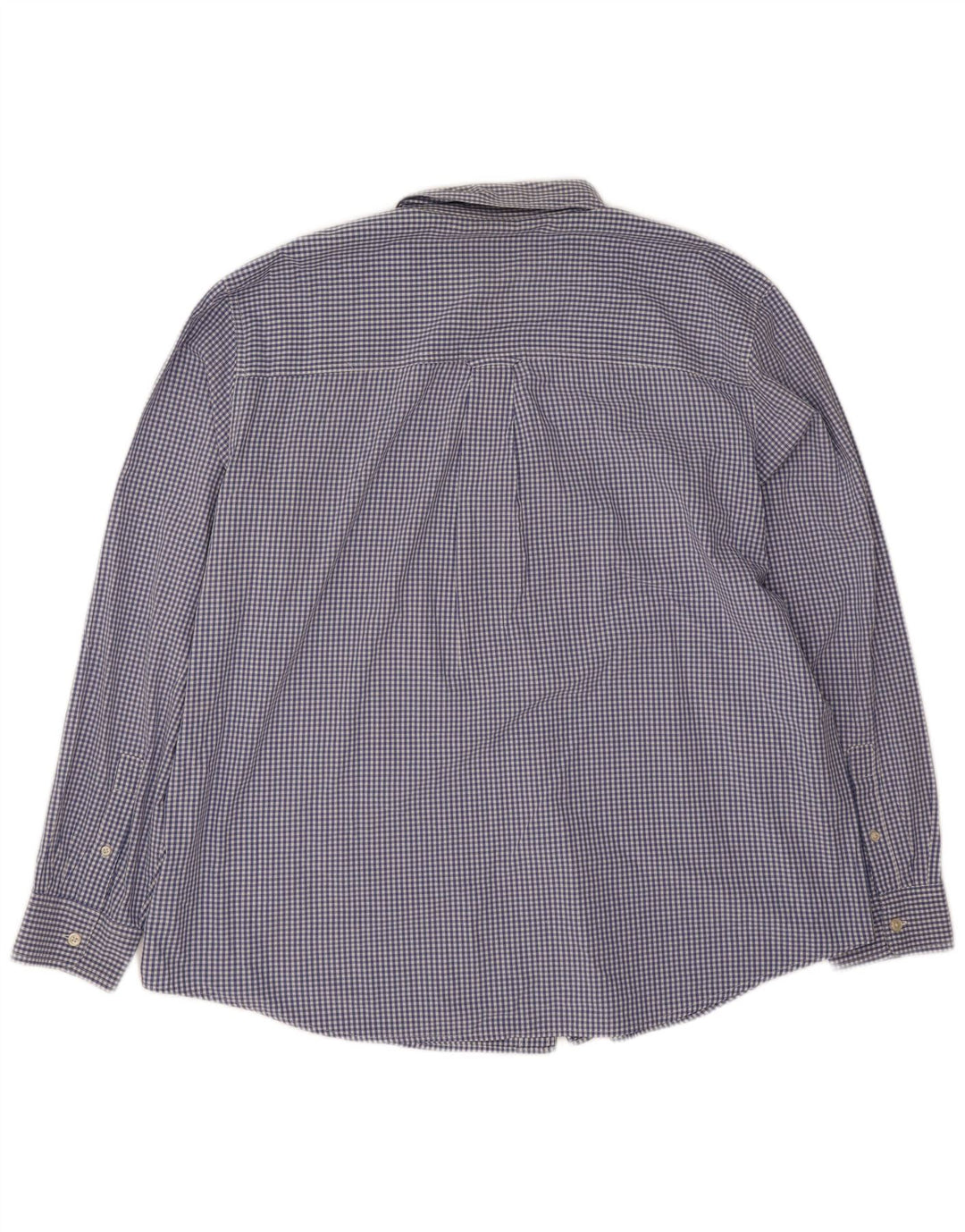 Chaps Mens Shirt 2XL Blue Check Cotton