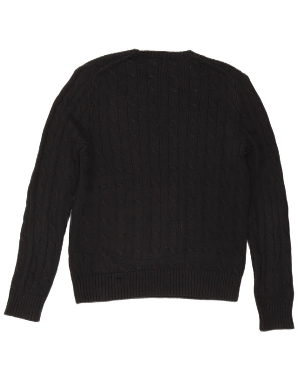 Polo Ralph Lauren Mens Crew Neck Jumper Sweater Small Black Cotton