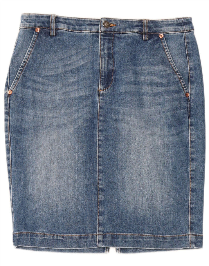 BENETTON Womens Denim Skirt W30 Medium Blue