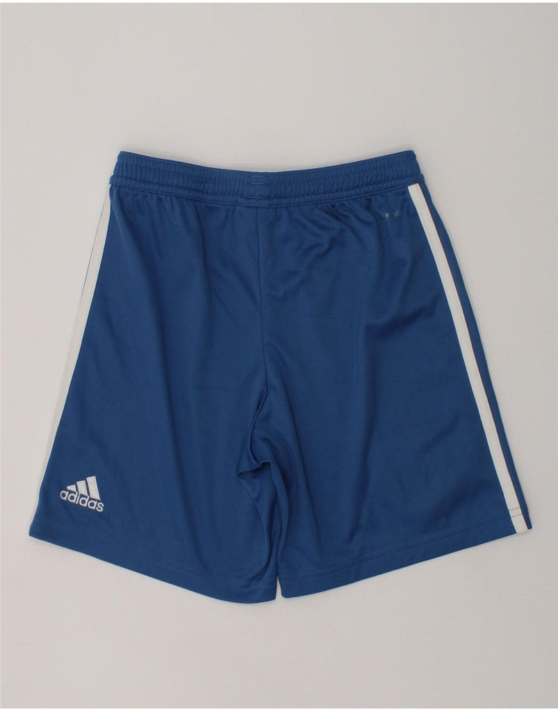 ADIDAS Boys Climalite Sport Shorts 9-10 Years Blue | Vintage Adidas | Thrift | Second-Hand Adidas | Used Clothing | Messina Hembry 