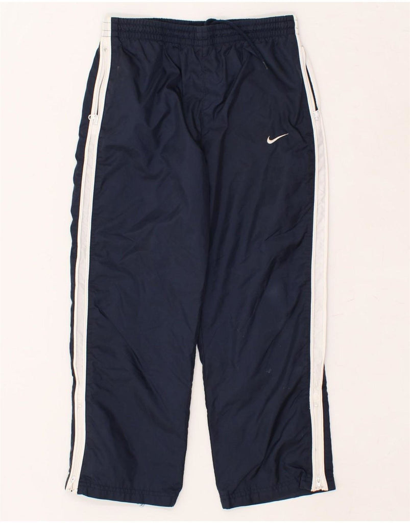 NIKE Boys Tracksuit Trousers 7-8 Years  XS Navy Blue Nylon | Vintage Nike | Thrift | Second-Hand Nike | Used Clothing | Messina Hembry 