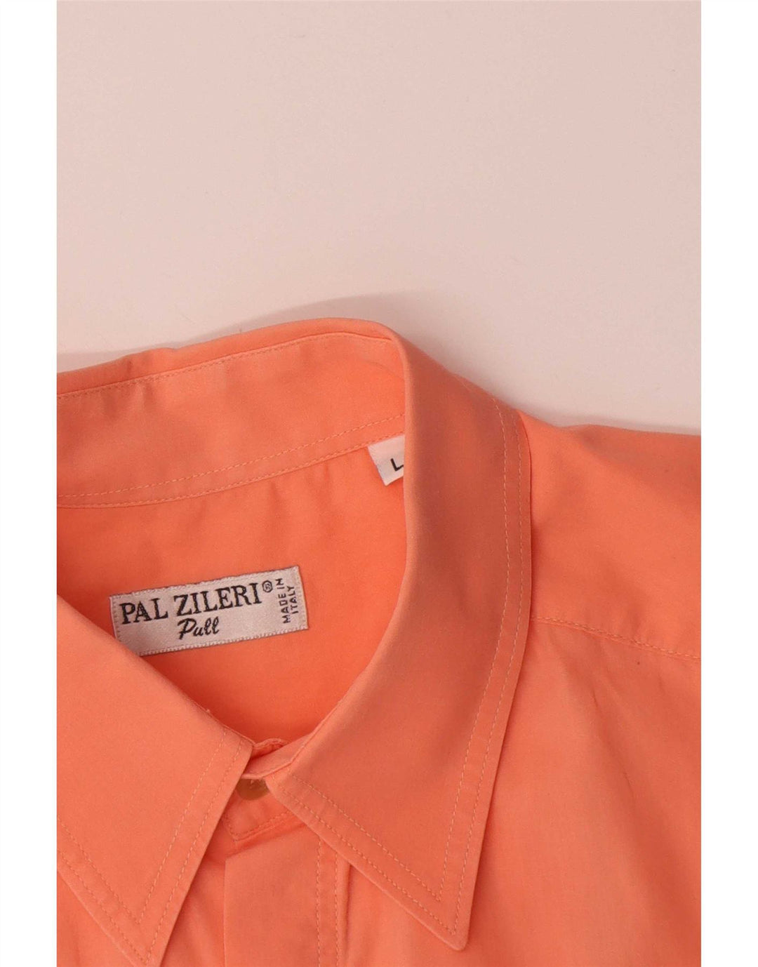 Pal Zileri Mens Short Sleeve Shirt Large Pink