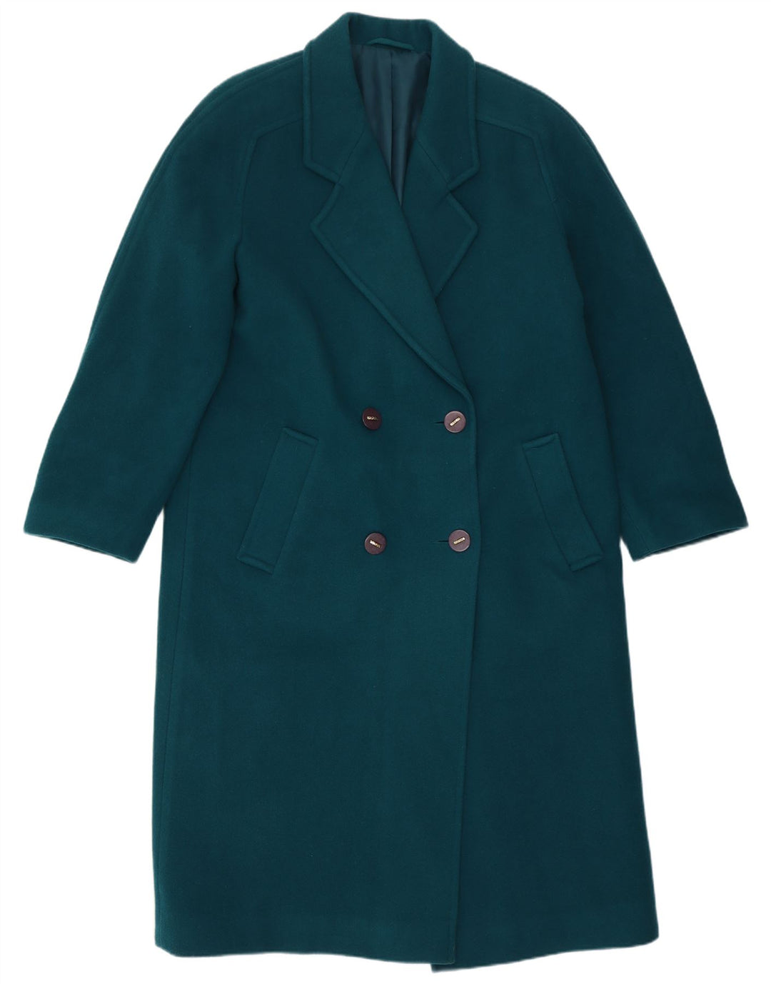Your Sixth Sense Womens Double Breasted Coat US 14 XL Green New Wool