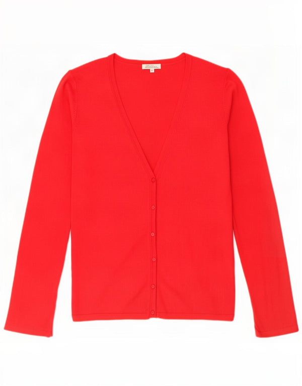 Zara Womens Cardigan Sweater UK 14 Large Red Viscose