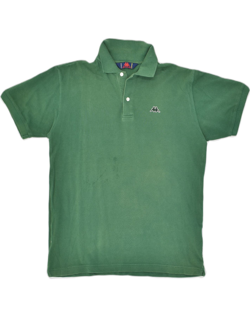 KAPPA Mens Polo Shirt Medium Green Cotton | Vintage Kappa | Thrift | Second-Hand Kappa | Used Clothing | Messina Hembry 