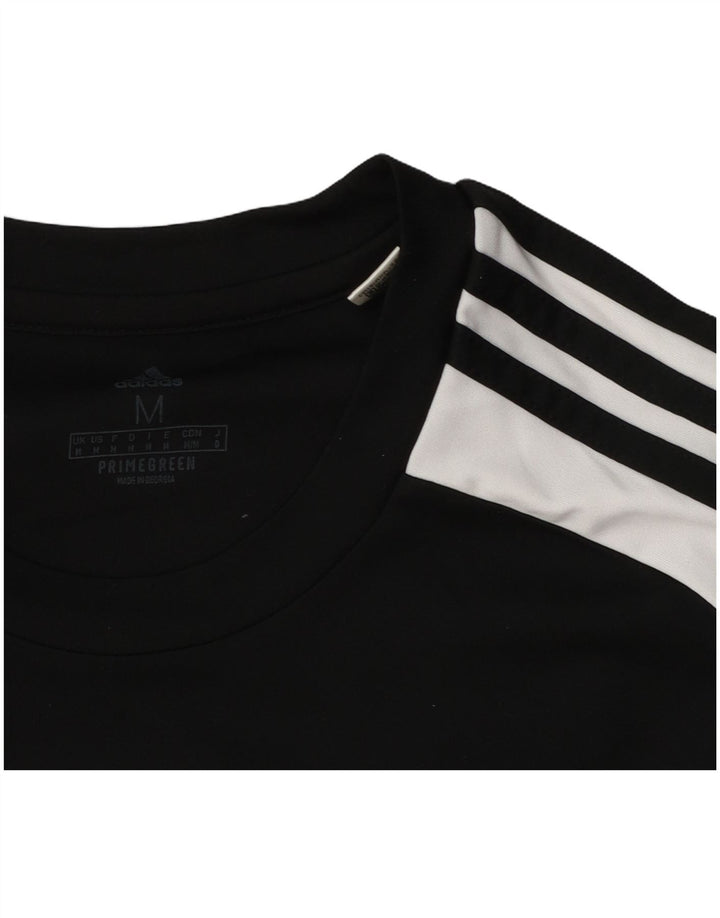 Adidas Mens Aeroready T-Shirt Top Medium Black Colourblock Polyester