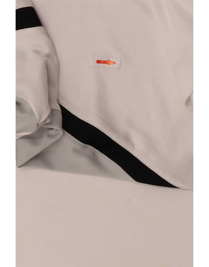 Lotto Mens Polo Shirt Large White Colourblock Polyester