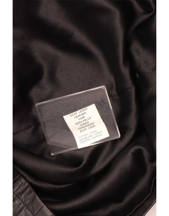 Vintage Mens Leather Jacket UK 40 Large Black