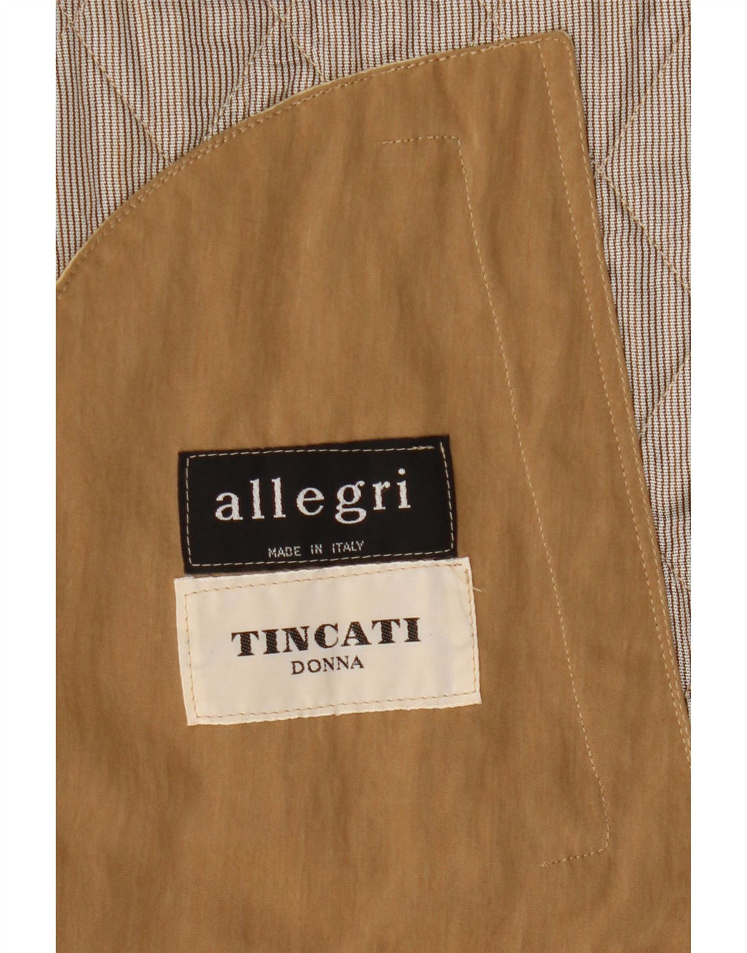 Allegri Womens Quilted Gilet UK 14 Medium Beige