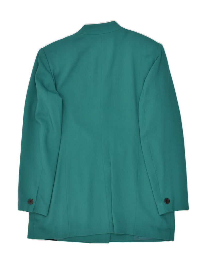 COLLECTION Womens 1 Button Blazer Jacket UK 16 Large Green Viscose Vintage Collection and Second-Hand Collection from Messina Hembry 