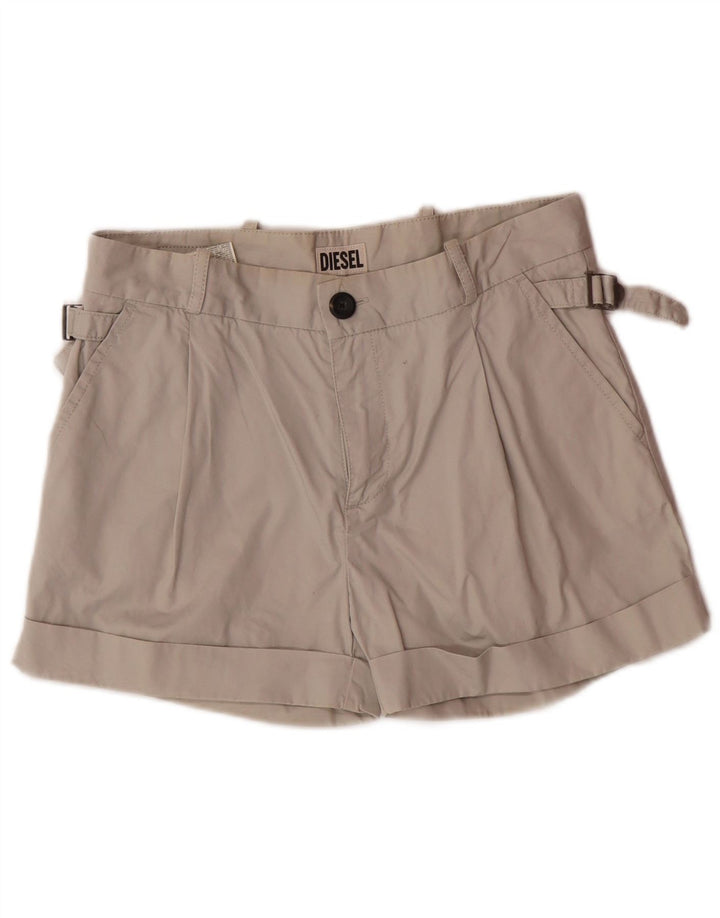 DIESEL Womens Chino Shorts W27 Small  Grey Cotton
