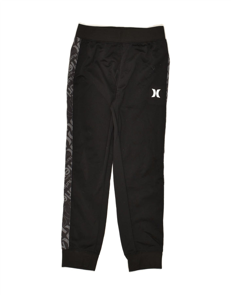 HURLEY Boys Graphic Tracksuit Trousers Joggers 6-7 Years Black Polyester | Vintage Hurley | Thrift | Second-Hand Hurley | Used Clothing | Messina Hembry 