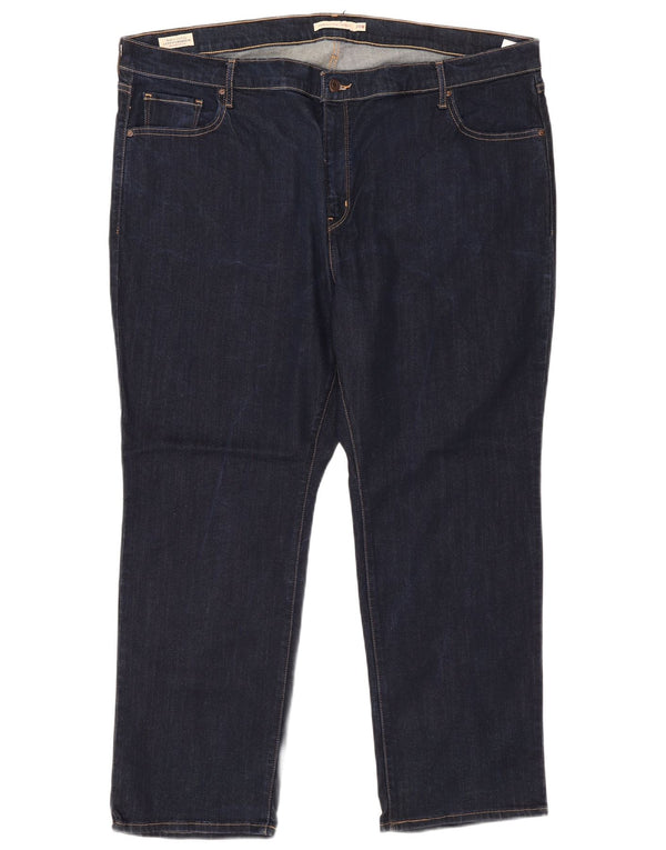 Levi's Womens 724 High Rise Straight Jeans US 24 4XL W48 L29 Navy Blue