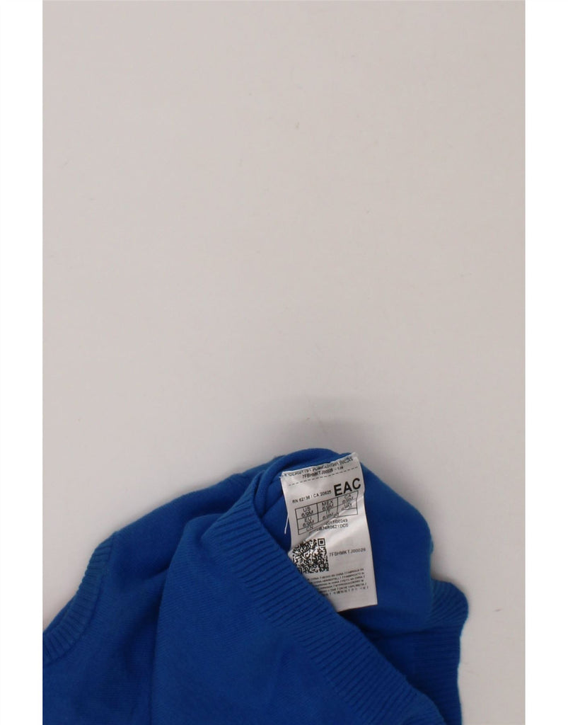 GUESS Baby Boys Crew Neck Jumper Sweater 6-9 Months Blue Cotton Vintage Guess and Second-Hand Guess from Messina Hembry 