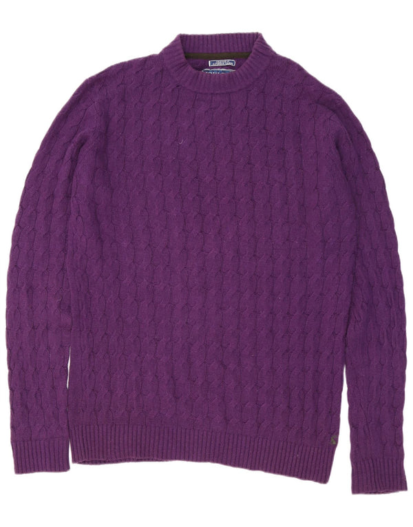 Joules Mens Crew Neck Jumper Sweater Large Purple Viscose