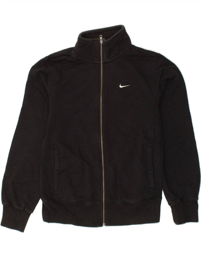 NIKE Mens Tracksuit Top Jacket Small Black Cotton | Vintage Nike | Thrift | Second-Hand Nike | Used Clothing | Messina Hembry 