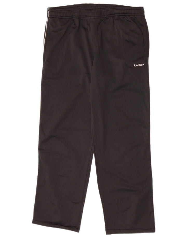 Reebok Mens Tracksuit Trousers Small  Black Polyester