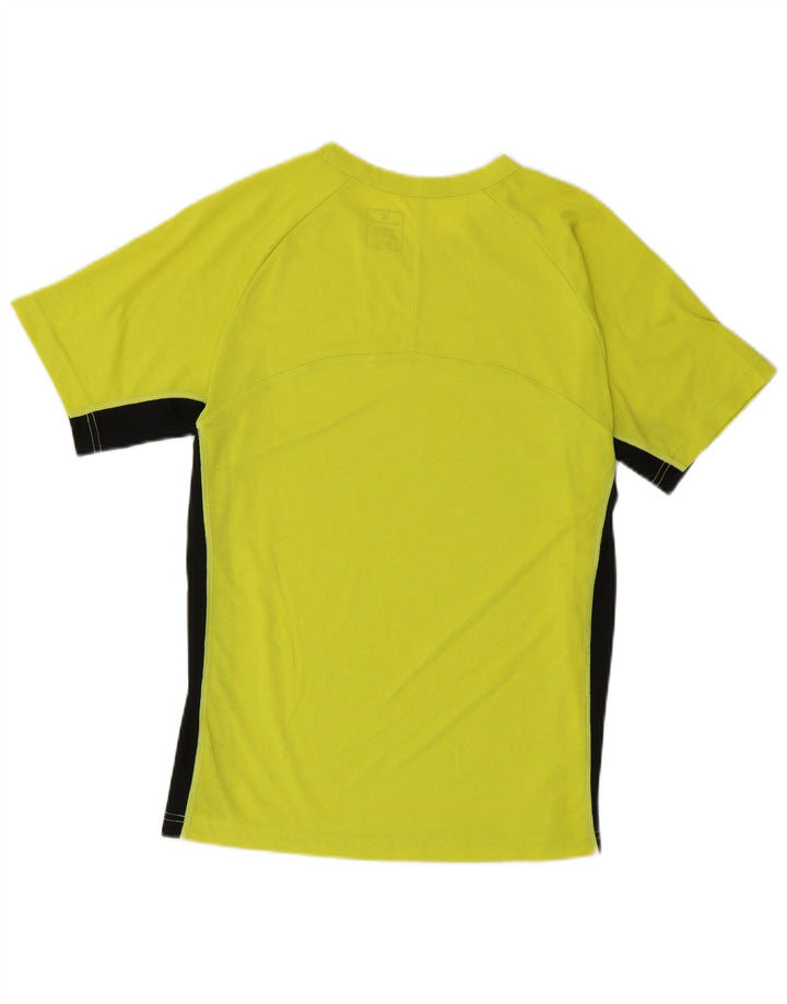 Champion Mens T-Shirt Top Medium Green Colourblock