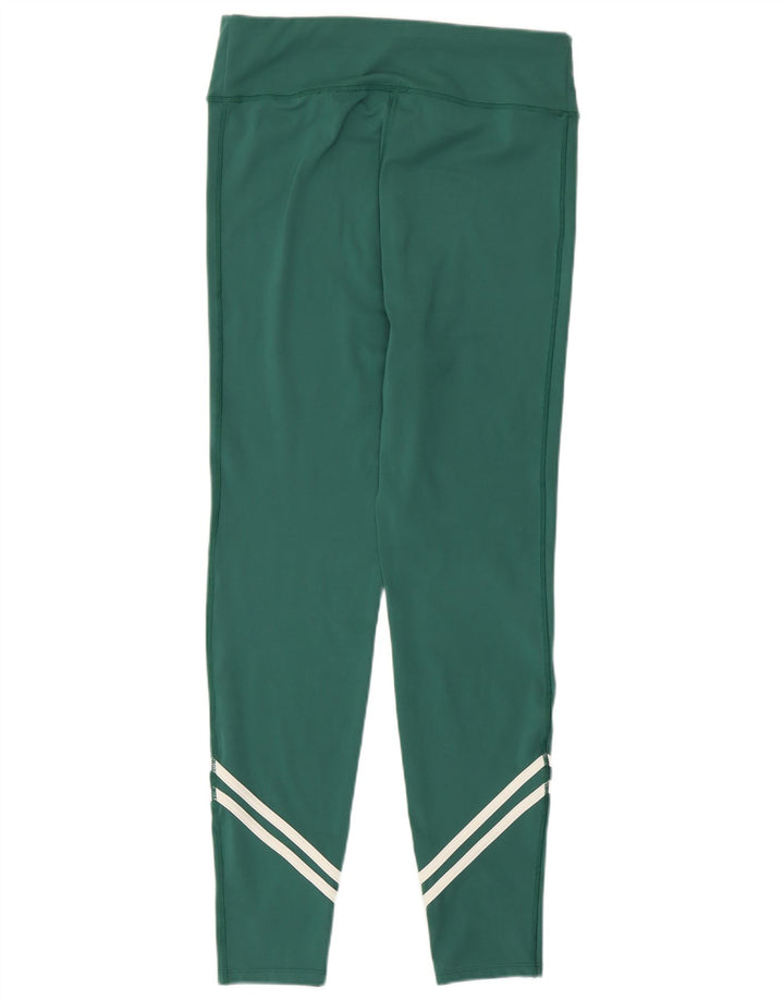 Jack Wills Womens Leggings UK 14 Large Green Polyester