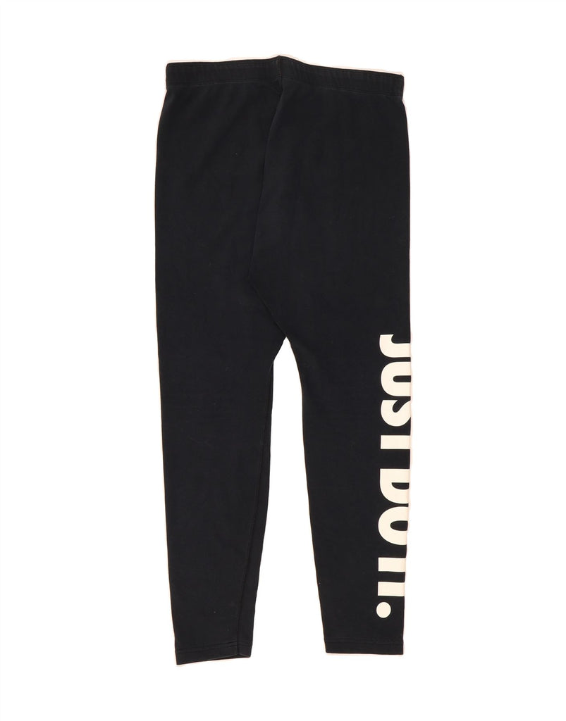 NIKE Womens Crop Graphic Leggings UK 14 Large Black Cotton Vintage Nike and Second-Hand Nike from Messina Hembry 