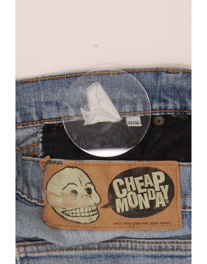 Cheap Monday Mens Straight Jeans W32 L27 Blue
