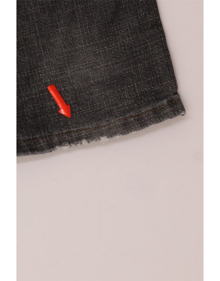 Levi's Womens 505 Distressed Straight Jeans US 6 Medium W30 L32 Grey