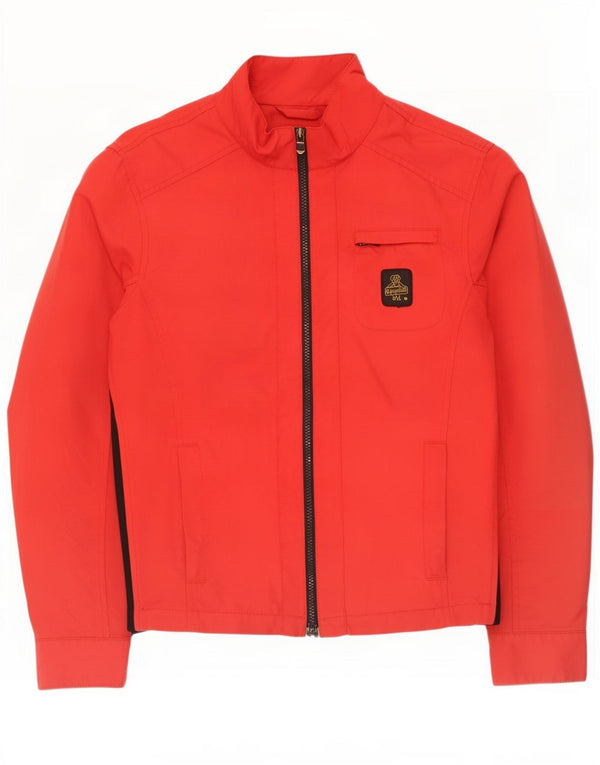 Refrigiwear Mens Bomber Jacket UK 38 Medium Red Colourblock Nylon