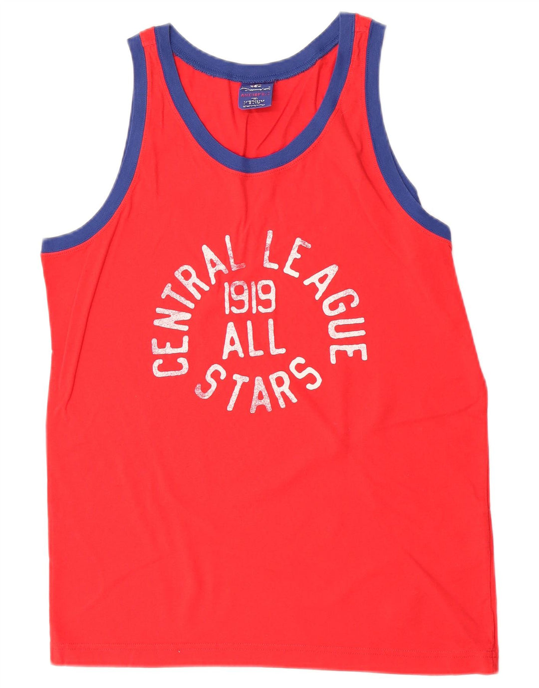 Champion Mens Graphic Vest Top Medium Red Cotton