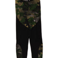 Nike Womens Graphic Leggings UK 4 XS Black Camouflage Polyester