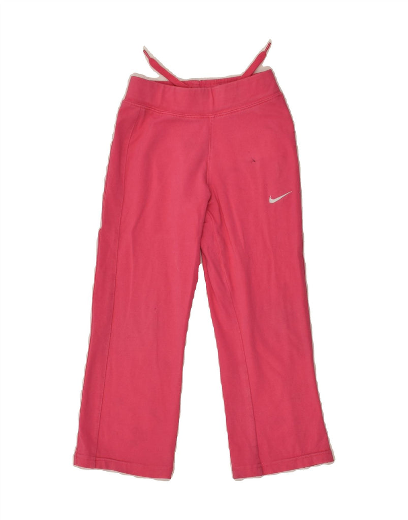 NIKE Girls Tracksuit Trousers 3-4 Years XS Pink Cotton | Vintage Nike | Thrift | Second-Hand Nike | Used Clothing | Messina Hembry 