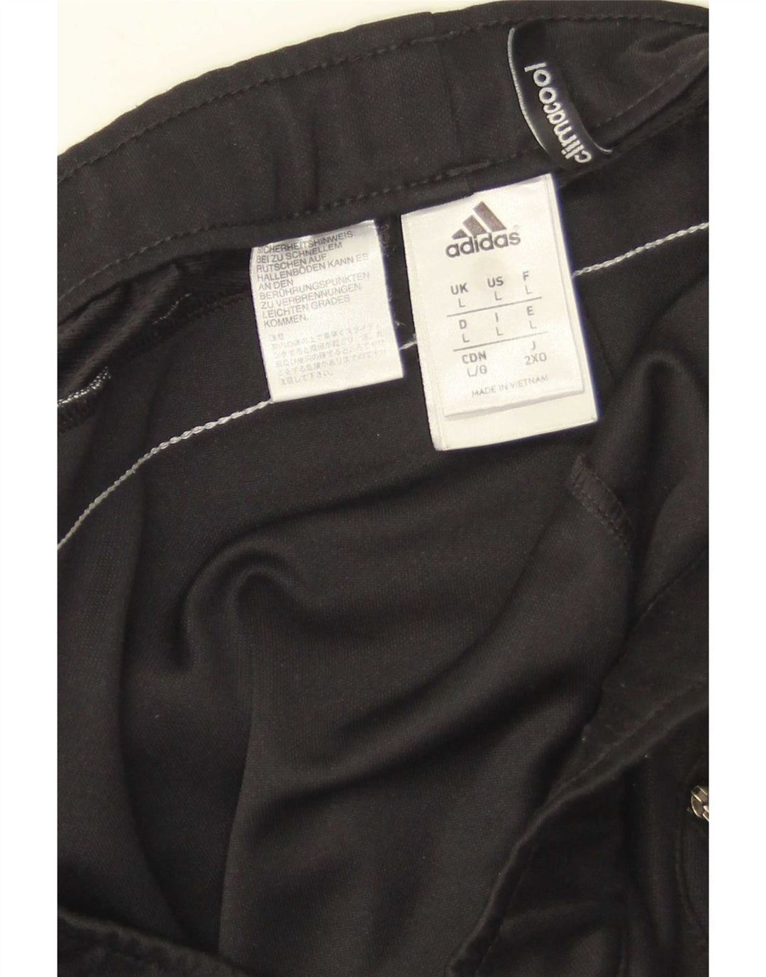 Adidas Mens Climacool Tracksuit Trousers Large  Black Colourblock Polyester