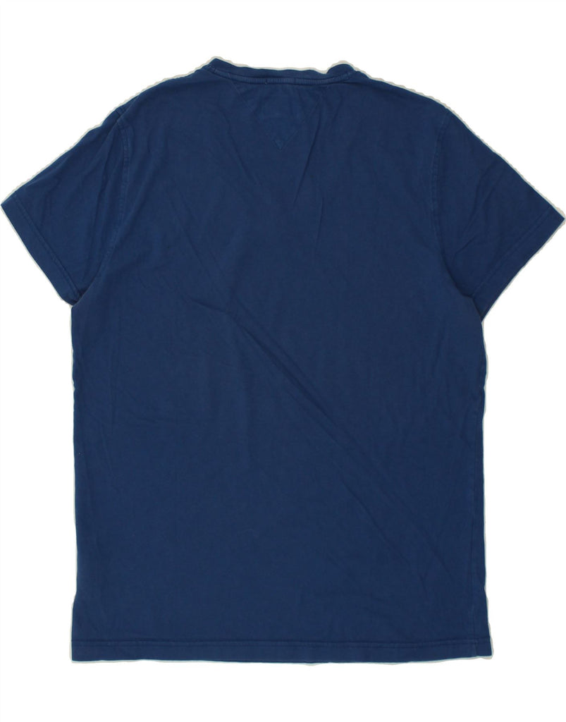 TOMMY HILFIGER Mens Slim T-Shirt Top XL Blue Cotton Vintage Tommy Hilfiger and Second-Hand Tommy Hilfiger from Messina Hembry 